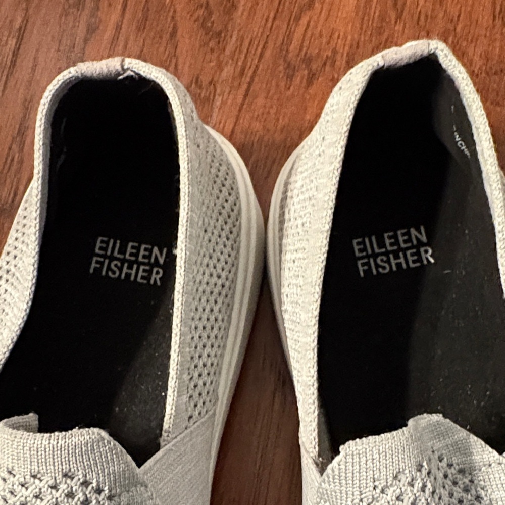 Eileen Fisher Women's Gray Slip-On Loafers - Picture 3 of 5
